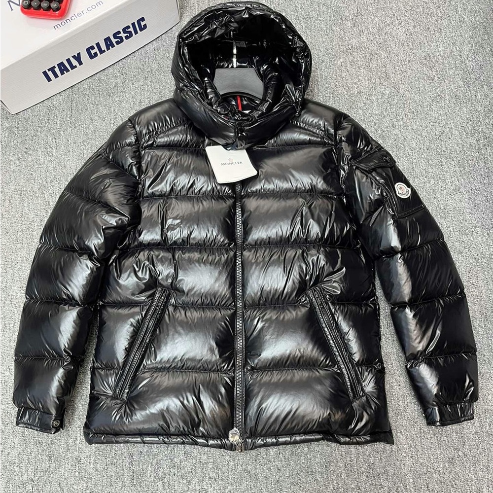 Moncler Shiny Black Men's Puffer Jacket